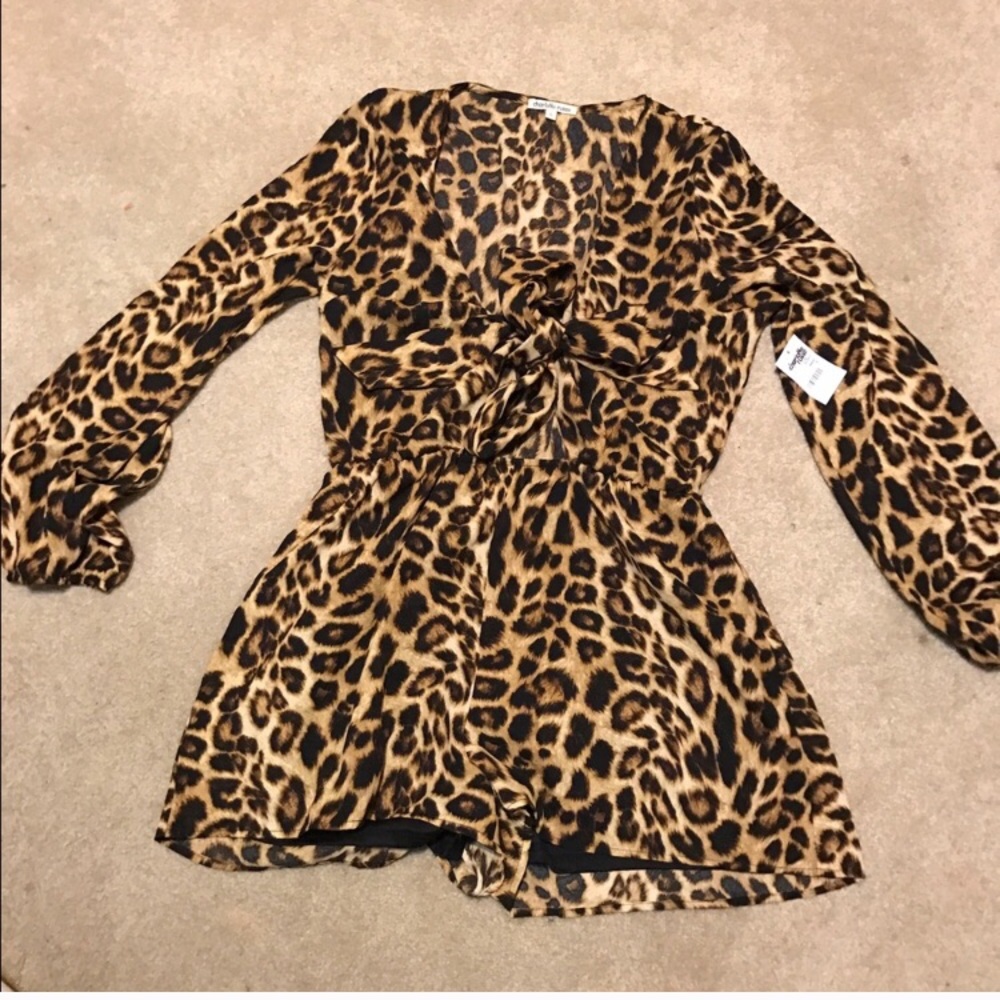 Leopard Print Romper